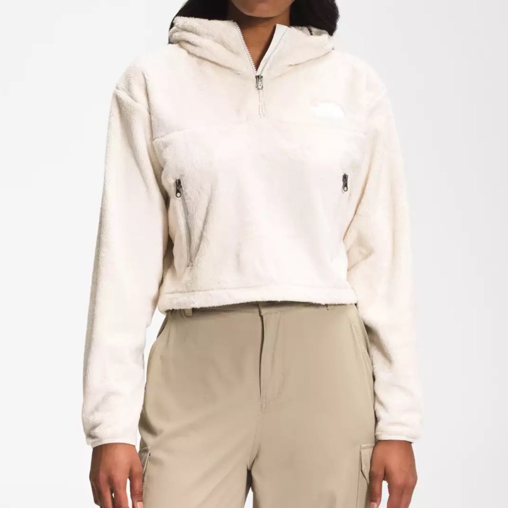 North Face women’s cropped quarter zip, size M